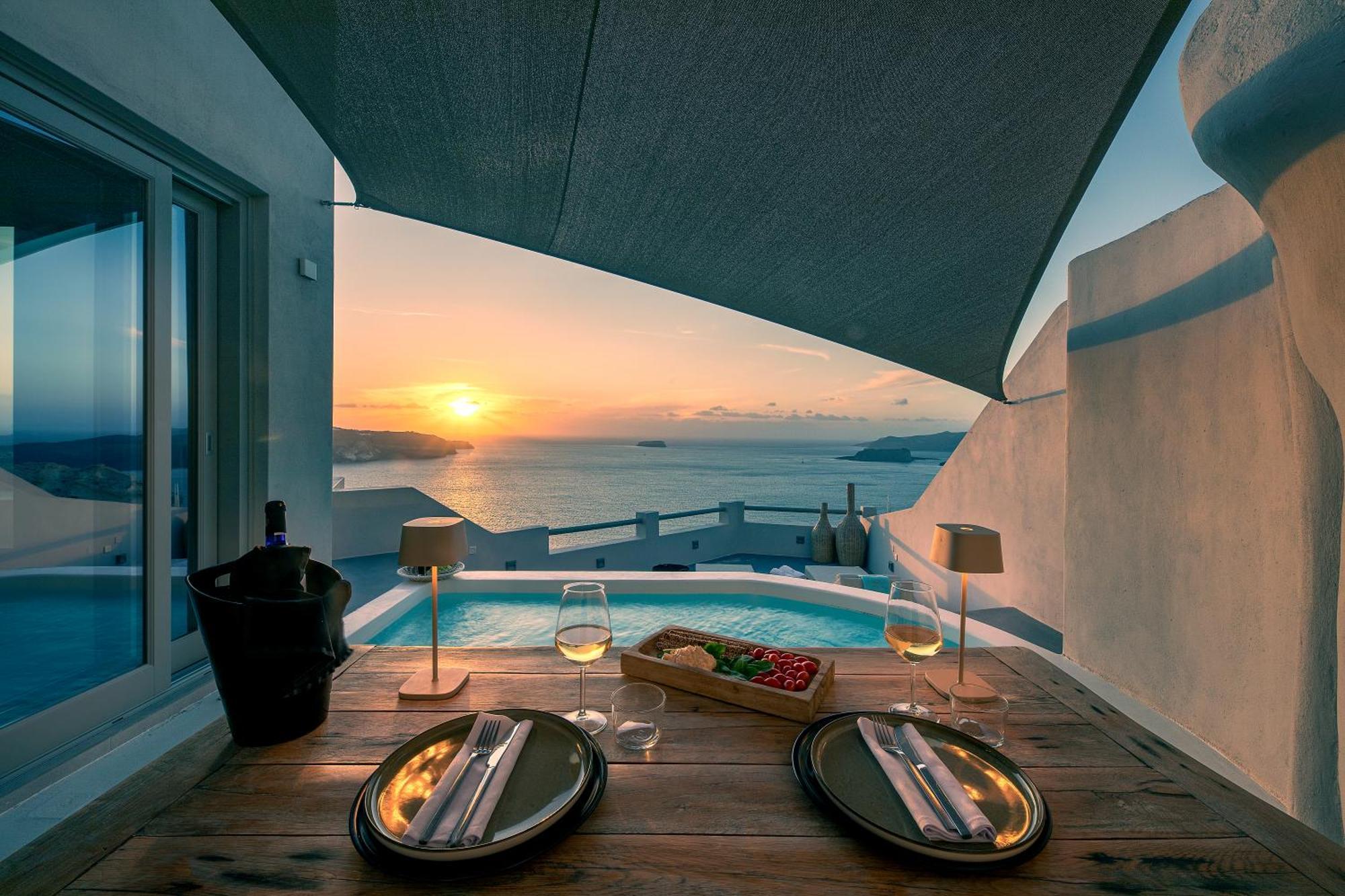 Grand View - Megalochori Santorini Aparthotel Ngoại thất bức ảnh